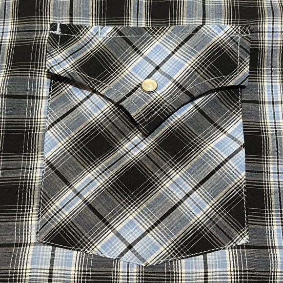 Plains Western Wear Button Down Shirt Xxl Tall - Picture 5 of 11